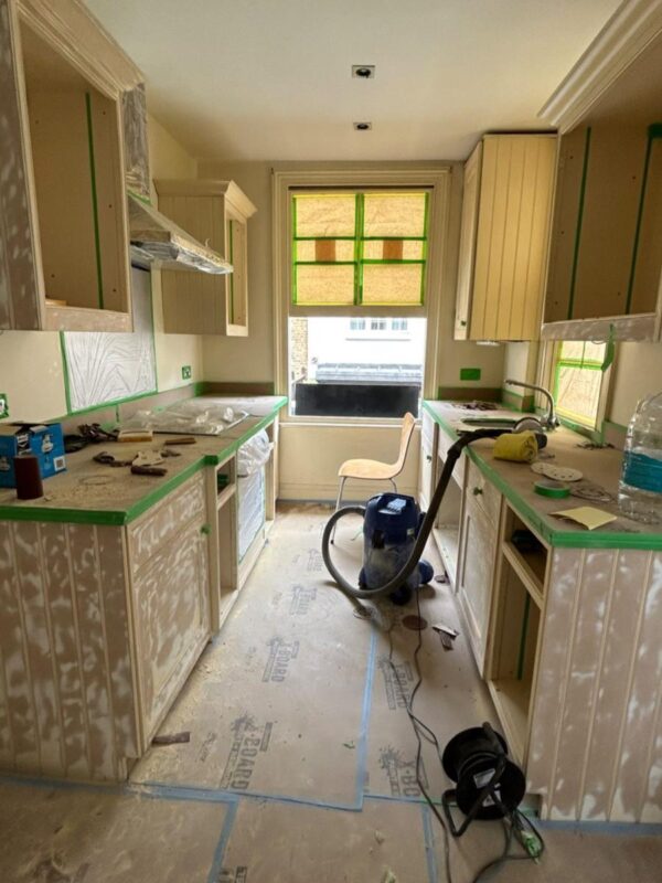 Kitchen Cabinets restoration — before