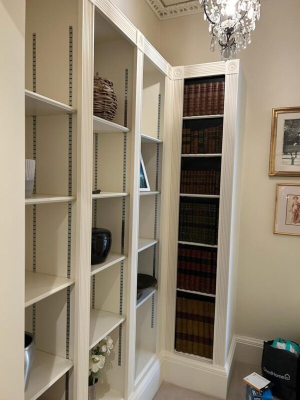 restoration of bookshelves & picture frames — after