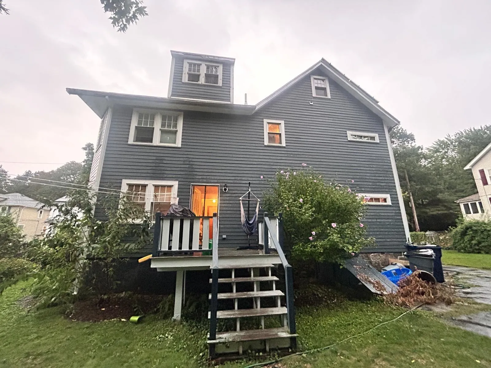Frame restoration & gutter installation — before