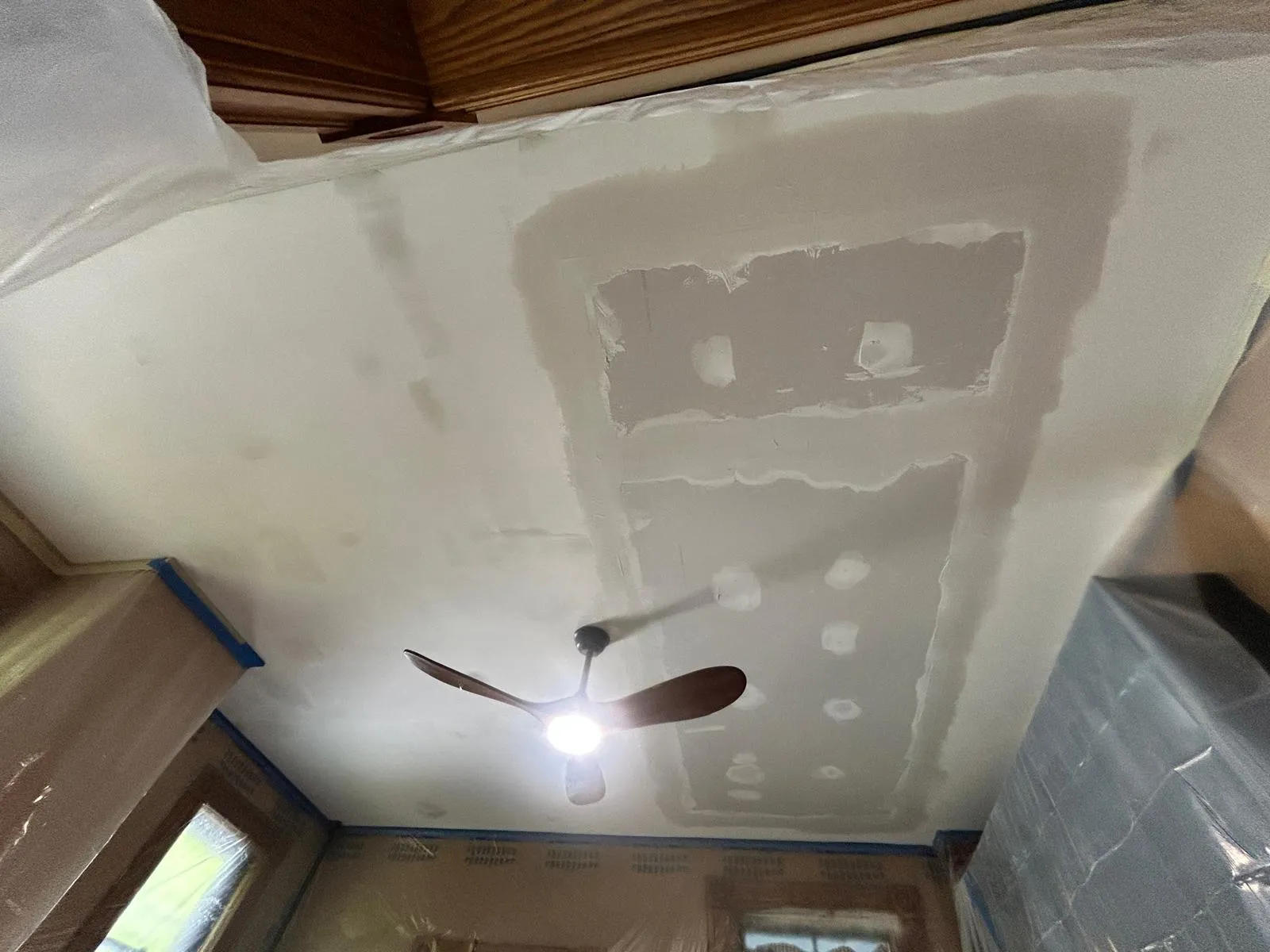 Ceiling Leak Repair — before