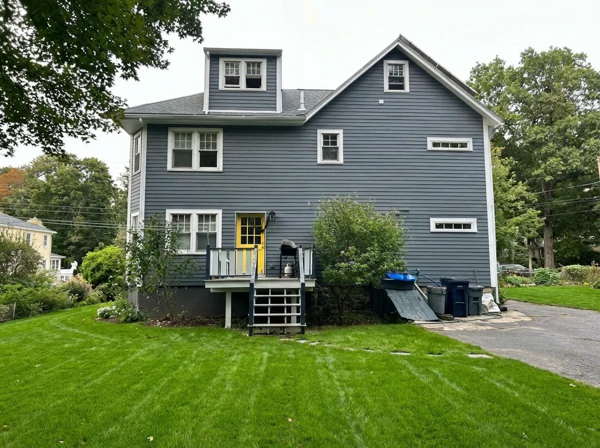 Frame restoration & gutter installation — after