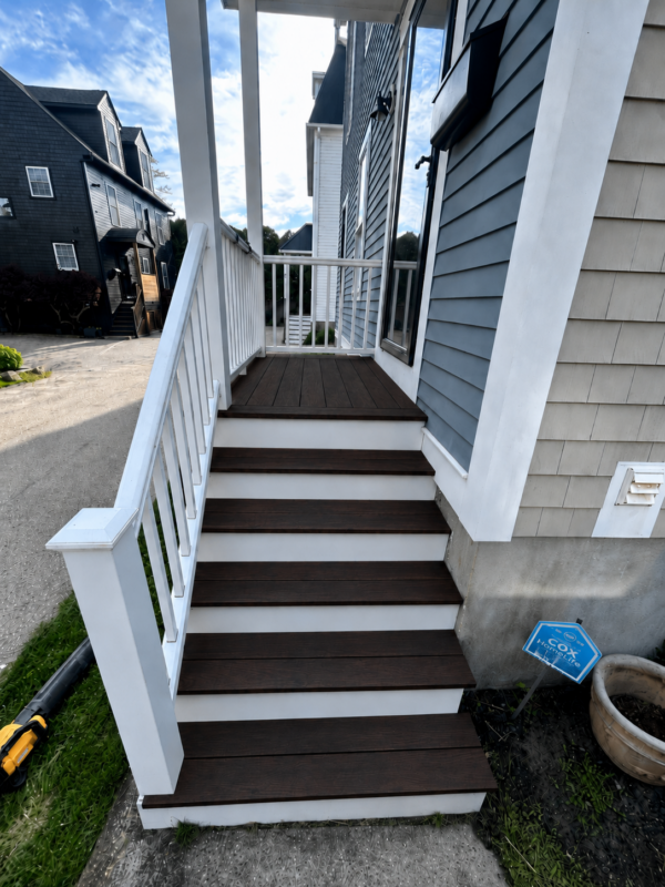 Front Steps Restoration & Refinishing — after