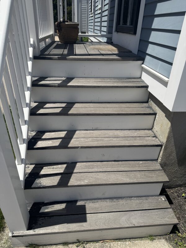 Front Steps Restoration & Refinishing — before